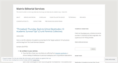 Desktop Screenshot of matrixeditorial.com