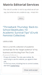 Mobile Screenshot of matrixeditorial.com